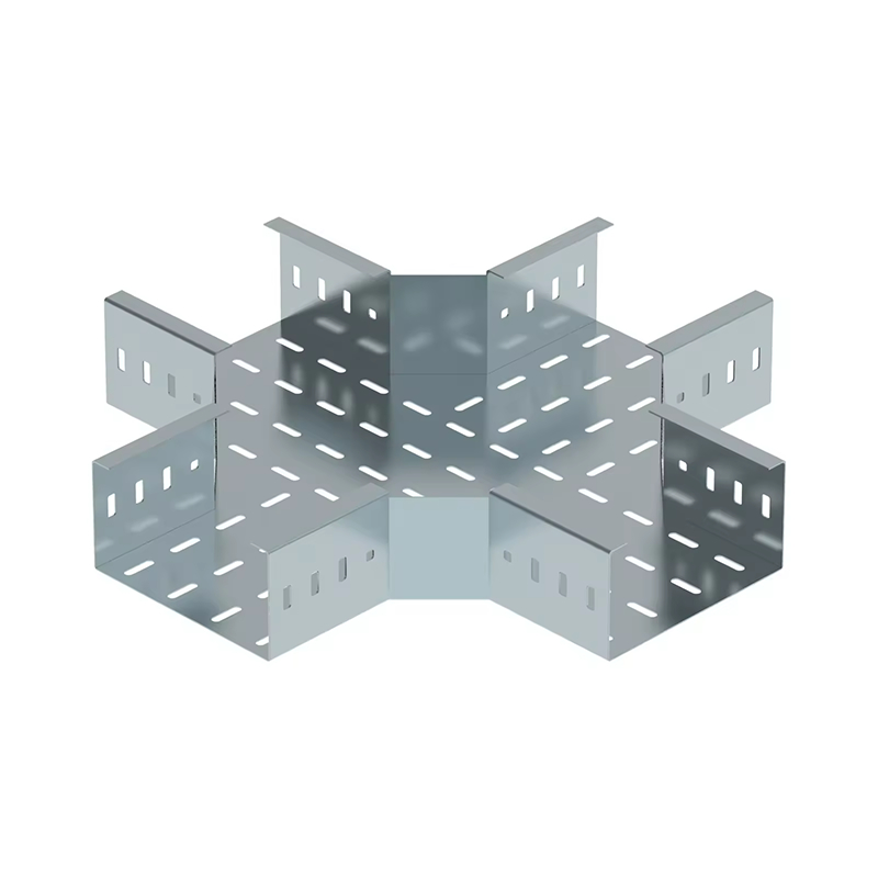 รางเคเบิลเทรย์ชุบสังกะสีพร้อมก้นทึบและแบบมีรูพรุนสำหรับการติดตั้งบนผนังและพื้น