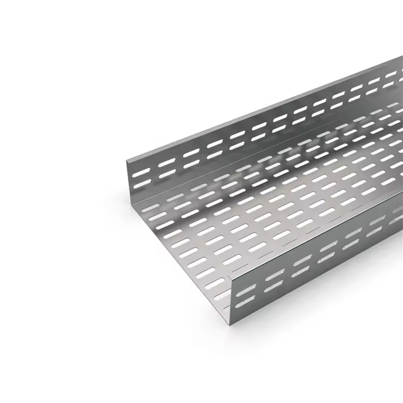 รางเคเบิลเหล็กชุบสังกะสีที่ได้รับการรับรอง ISO9001 สำหรับการใช้งานในอุตสาหกรรมและเชิงพาณิชย์ พร้อมโครงสร้างอะลูมิเนียมอัลลอย