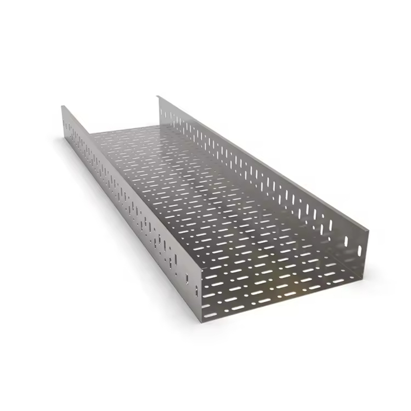 รางเคเบิลเหล็กชุบสังกะสีที่ได้รับการรับรอง ISO9001 สำหรับการใช้งานในอุตสาหกรรมและเชิงพาณิชย์ พร้อมโครงสร้างอะลูมิเนียมอัลลอย